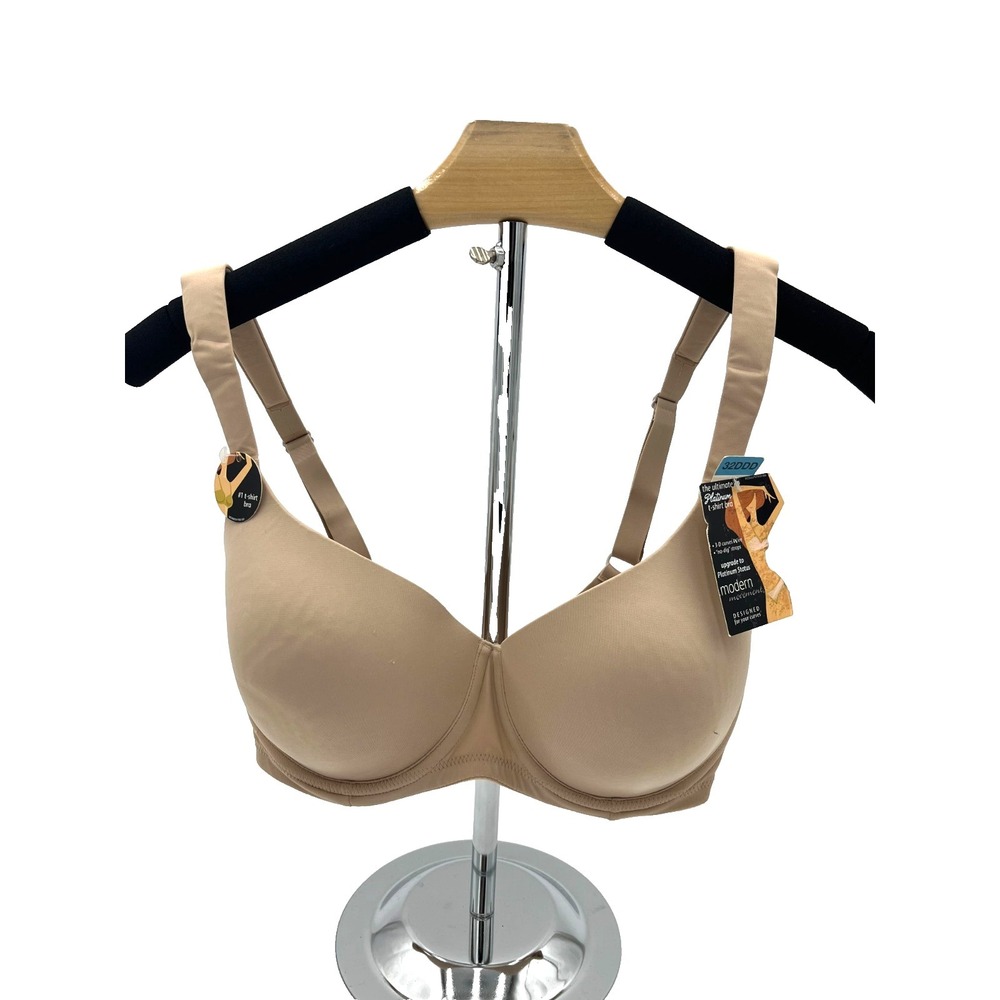 Modern Movement Y22BM260 T-Shirt Bra 32DDD Sable Rose‎ New